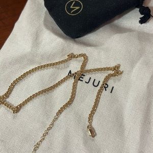 Mejuri 14K curb chain necklace